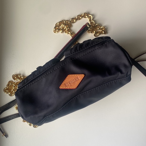 MZ Wallace Black Nylon Chain Evening Bag - Picture 5 of 15